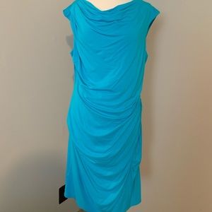 Ann Taylor asymmetrical sheath dress